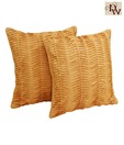 Home Kraft Rib Beige Cushion Cover Set