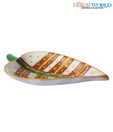 Dekor World Marble Leaf Shaped Bowl