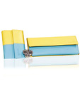 Butterflies Yellow Blue Wallet & Clutch Combo