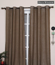 Deco Window Elegant Dark Brown Curtain