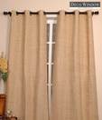 Deco Window Jute Brown Design Curtain