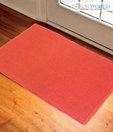 Dekor World Orange Cotton Rug