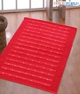 Dekor World Woven Dotted Red Rug