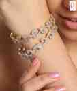 Diva Sparkling American Diamond Bangle Pair