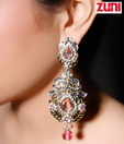 Zuni Handcrafted Pretty Pink Earrings