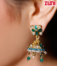 Zuni Striking Multicoloured Traditional Earrings with Free Earrings