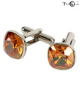 Favola Elegant Topaz Brown Cufflinks