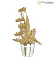 Flowers Boutique Glittered Golden Lotus & Ferns Bouquet