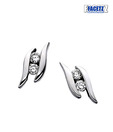 Facetz Suave Platinum Finish Diamond Earrings