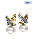 Facetz Enticing Pearl & Diamond Earrings
