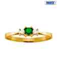 Facetz Elegant Diamond & Emerald Gold Ring