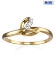 Facetz Resplendent Diamond Gold Ring