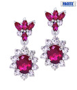Facetz Amazing Diamond & Ruby Earrings