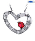 Facetz Gorgeous Diamond & Ruby Heart Pendant