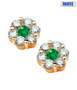 Facetz Diamond & Emerald Earrings