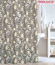 Freelance Zebra Print Premium Shower Curtain