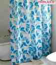 Freelance VFM Blue Leaf Print Shower Curtain