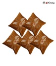 Home Candy Set Of 5 Pcs  Brown Cushion Covers
