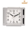 Horo Silver Table Clock