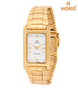 Horo White Dial gold Tone Watch