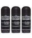 Jovan Men Black Musk Deo Pack of 3- Each 150 ml