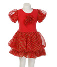 A for F Kids Ravishing Red Balloon Dress For Kids