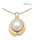 Johareez Gold Plated Pearl Pendant