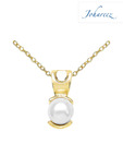 Johareez Dainty Gold Plated Pearl Pendant