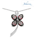 Johareez Garnet Flower Pendant
