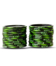 Aadya Radiant Set Of Green Lac Bangles