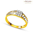 Avsar 18 kt Gold & Diamond Gleaming Ring