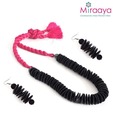 Miraaya Black Button Beads Necklace Set