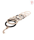 Diva Ethnic Pretty Pearl & Rhinestone Bangle Set
