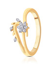 Sangini Diamond Studded Gold Fancy Ring