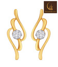 Gili Charming Diamond Studded Gold Earrings