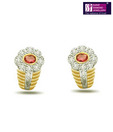 Surat Diamond 0.12 ct Diamond & Sapphire Earring