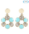 Vendee Blue Floral Earrings