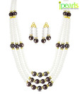 Jpearls Magnificent Pearl Adorned Necklace Set