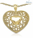 Johareez Lavish Heart Design Silver Pendant