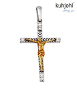 Kuhjohl Jesus Christ Cross Sterling Silver Pendant