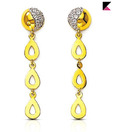 Kiara AD Studded Bewitching Silver Earrings