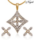 Nayab Pretty AD Studded Pendant set