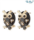 Pari Attractive Owl Enamel Earrings