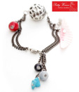 Pretty Woman Colourful Bead Charm Bracelet