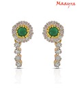 Maayra AD Green Earrings
