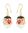 Rajdhani Pretty Multicoloured Pearl Earrings