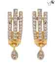 Vatika Delicately Crafted Attractive American Diamond Earrings