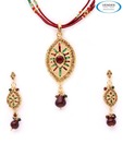 Vendee Trendy Austrian Diamonds Studded Necklace Set