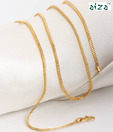 Aiza Flat Pattern 18kt Gold Unisex Chain
