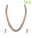 Jpearls 2 String Peach Pearl Set